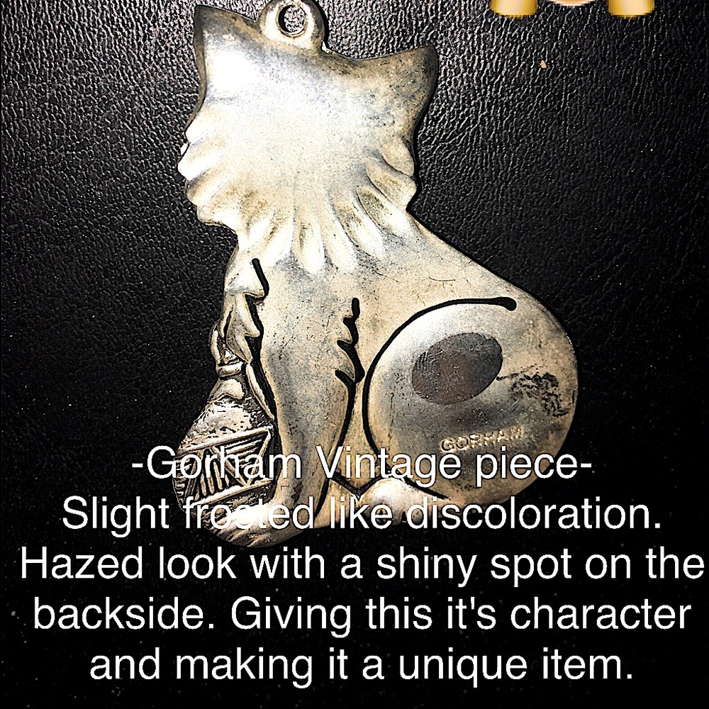Gorham holiday kitty cat pendant/ Christmas ornament - Picture 12 of 16